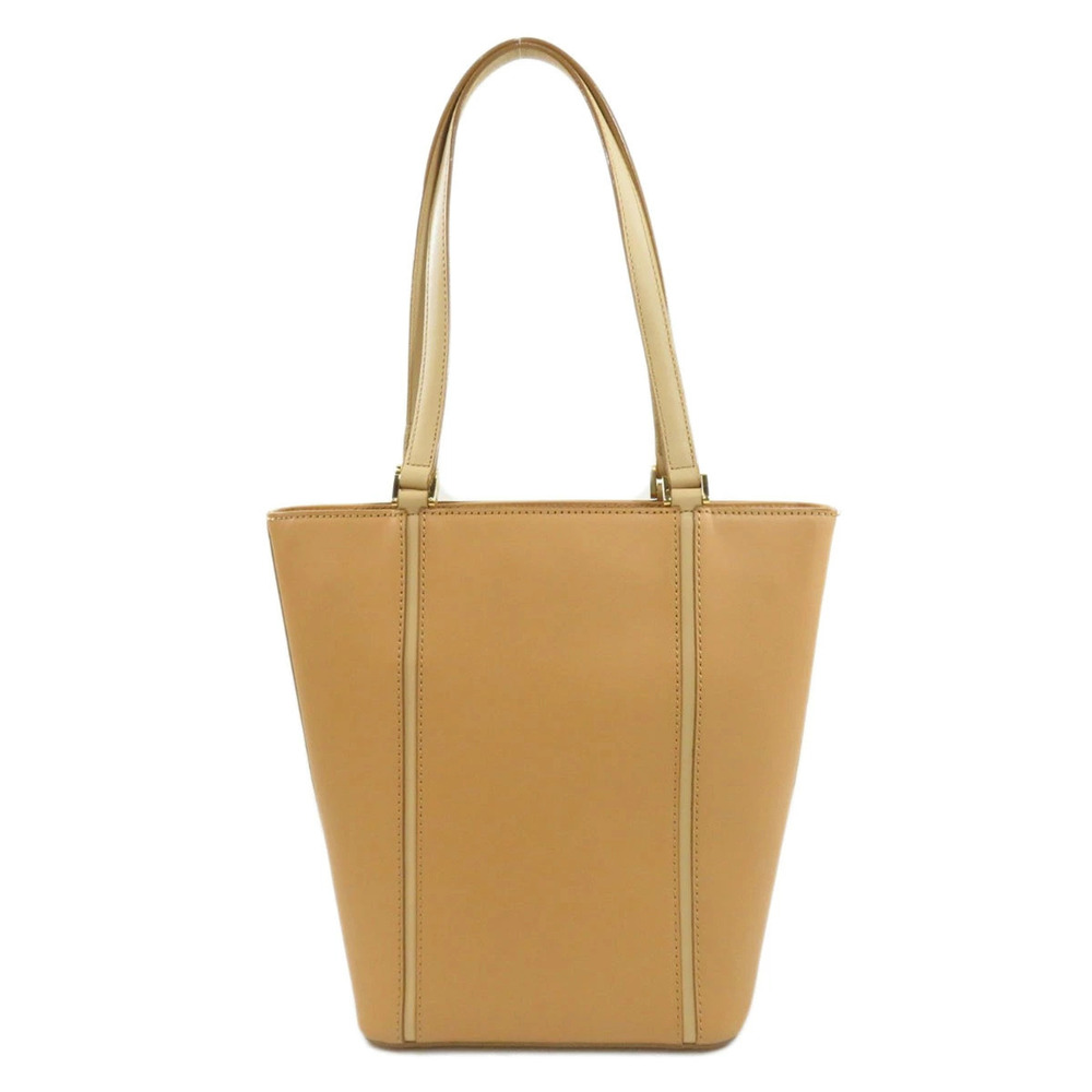 Burberry motif calfskin tote bag